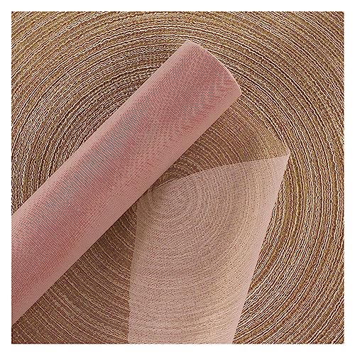 Blumen Geschenkpapier 50 cm x 5 Yard Blumenverpackungspapier, Netz, Geschenkverpackung, Netzgarn, Blumenverpackung, weicher Tüll, Blumenstrauß, Blumenverpackungsrolle(Light Pink)