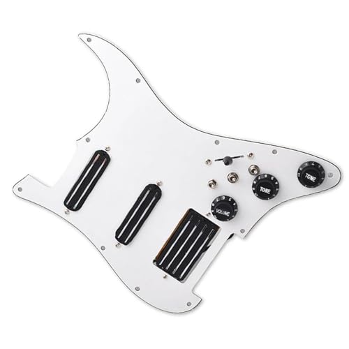 Standard-Pickguard-Tonabnehmer SSH Loaded Prewired Scratchplate Coil Splitting mit Coil Pickup Schlagbrett für E-Gitarre (Color : 3/4)