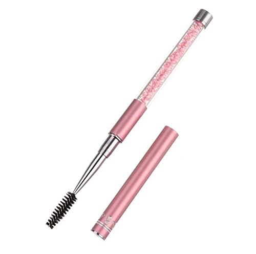 Aqxyxsw 10 Stück Make-up-Pinsel, tragbar, langlebig, Glitzer, Wimpern, Wimpernverlängerung, Mascara, Zauberstäbe, Diamant-Kristallgriff, Make-up-Pinsel lingli(Color:rot)