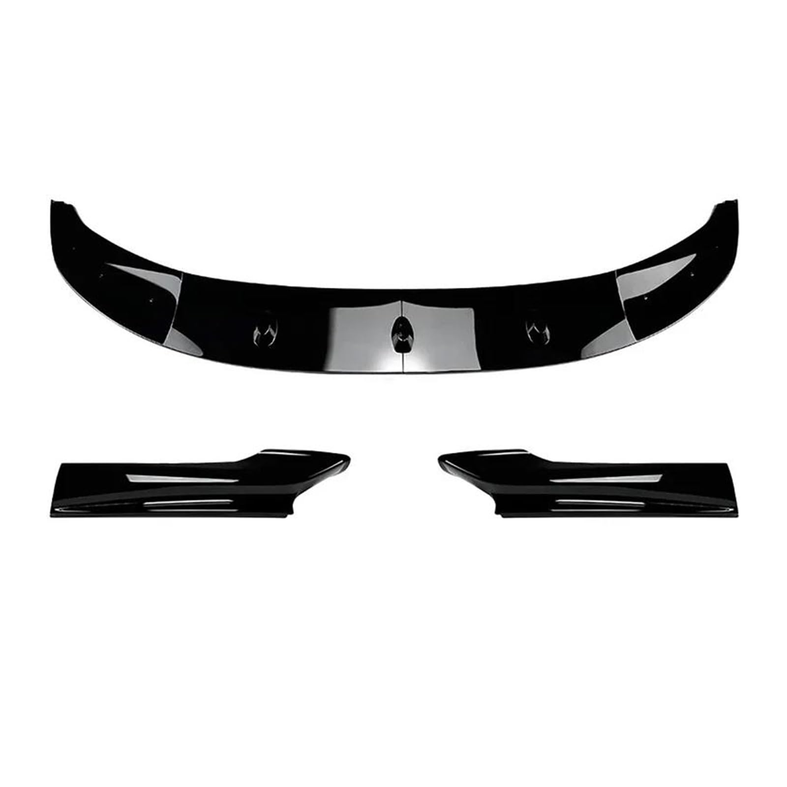 Splitter Für 5 Series F10 F11 Sport 2011-2017 Frontschürze Lip Body Kit Spoiler Diffusor Stoßstange Schutz Schutz Frontlippe(Gloss Black)