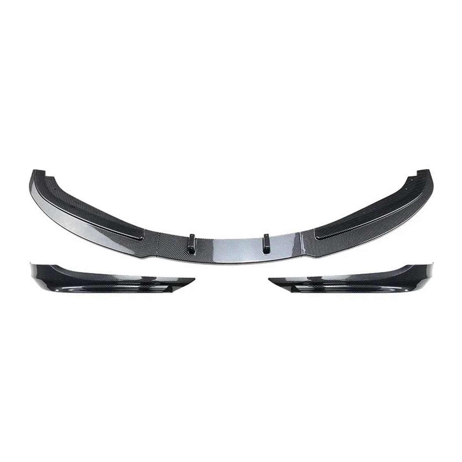 Splitter Für 3er E90 E91 Für LCI 320i 2009-2012 Auto Frontstoßstange Lip Splitter Diffusor Body Kits Spoiler Stoßstange Schutzfolie Frontlippe(Carbon Look Set)