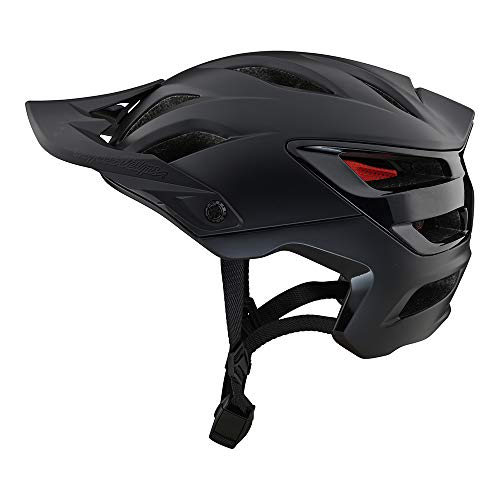 Troy Lee Designs Adult | All Mountain | Mountain Bike Half Shell A3 Helmet Uno W/MIPS (Black, MD/LG)