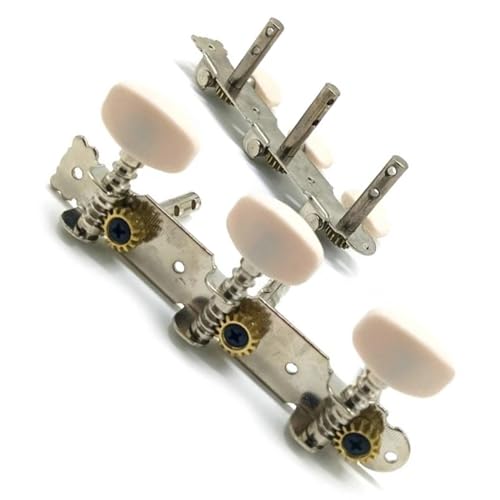 Strings Tuning Pegs Mechaniken Für Gitarre 1L 1R Gitarren-Stimmschlüssel, Stimmkopf, 6 Saiten, vergoldete Einloch-Stimmstifte