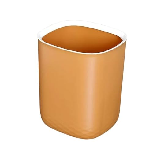 CYKD-777 Geruchsdichter mülleimer/gartenhelfer Mülleimer Haushalt Große Kapazität Toilette Büro Wohnzimmer Papierkorb Küche Küche Abfall Lagerung Eimer Mülleimer mit deckel(Orange,Groß)