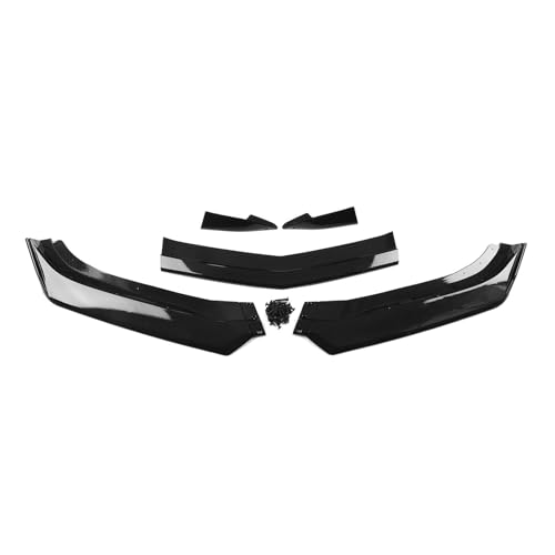 Splitter Für Chevrolet Für Camaro SS 2016-2024 LS LT RS 2019-2024 Frontschürze Spoiler Lip Unteren Splitter Schutz Platte Schutz Bord Frontlippe(Kohlefaser-Optik)