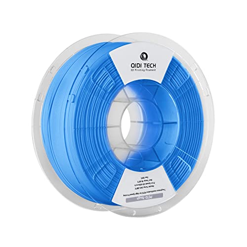 QIDI TECH PETG-Tough 3D Drucker Filament, Zähigkeit PETG Filament 1.75mm, 3D Druck Filament 1kg Spule (2.2lbs), Geeignet für Hochgeschwindigkeitsdruck, Passen die meisten FDM 3D Drucker, Blau