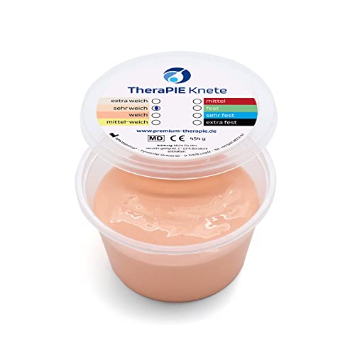 TheraPIE Knete, 454 Gramm (1 Pound), Therapie Knetmasse, Stärke Widerstand: sehr weich (hell-beige)