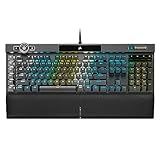 Corsair K100 optische mechanische RGB-Gaming-Tastatur OPX optische mechanische RGB-Tastenschalter - AXON HyperProcessing-Technologie für 4X schnelleren Durchsatz - Englische Tastatur