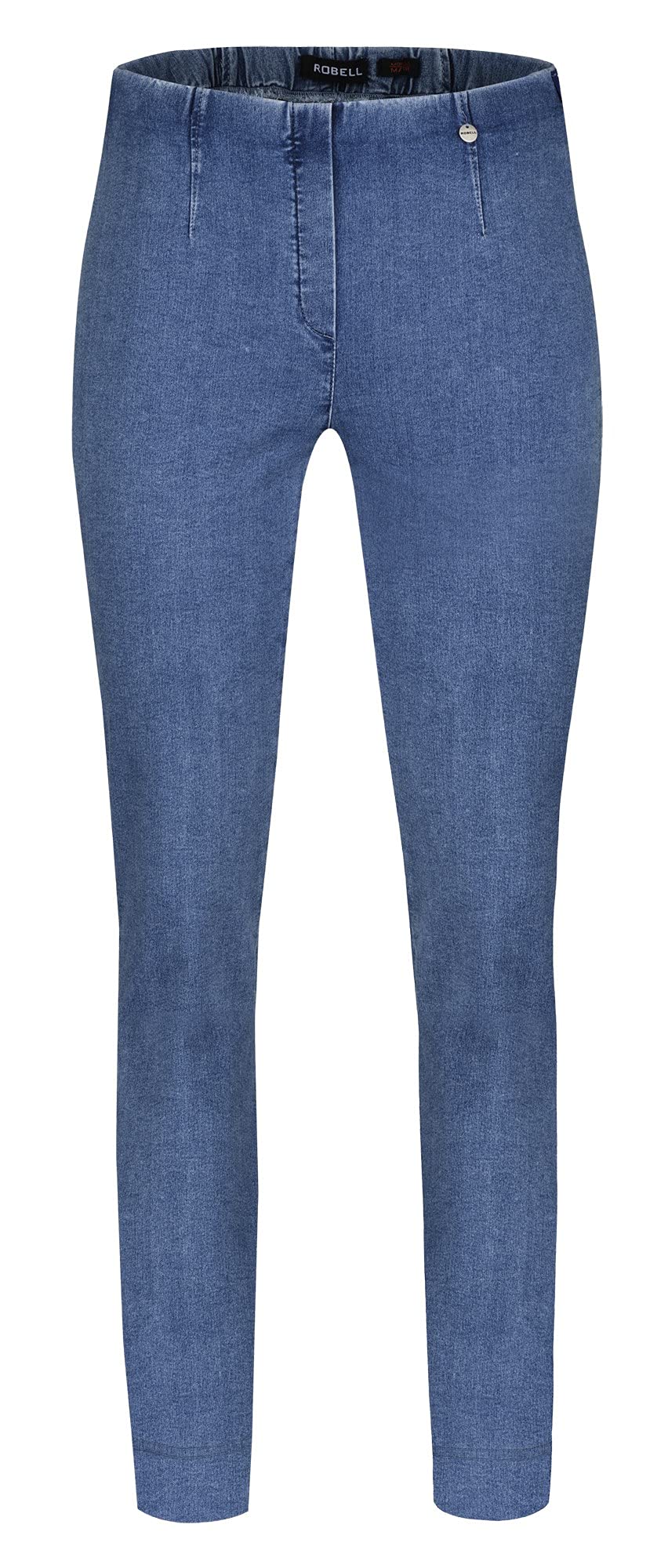 Robell Style Marie - Damen Jeans Straight - Jeanshose Damen high Waist - Stretch Jeans Hose bequemen Oberschenkel - Moderne Damenhose - Bitte Zwei Größen Kleiner bestellen, Light Denim Blue, 48