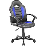 TBSZCM Verstellbarer Drehstuhl, Computerstuhl, ergonomischer Stuhl, Bürostühle (Farbe: D, Größe: Hellgrau) (Argento Hellgrau), interessanter Lauf nach vorne