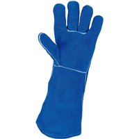 KS TOOLS Schweißer-Lederhandschuhe lang, XL (985.7040)