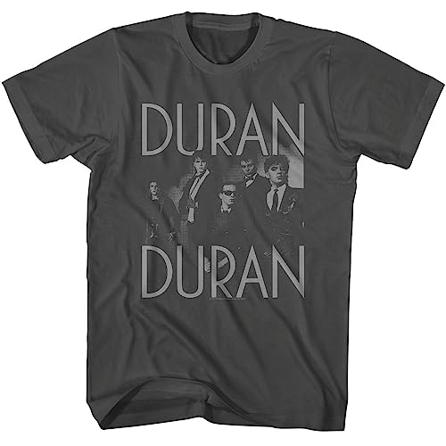 Duran Duran Music 7 und TRT Photo Herren-T-Shirt, kurzärmelig, 80er-Jahre-Musik, Vintage-Stil, Grafik-T-Shirts, Rauch, XL