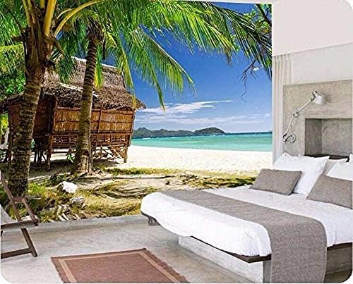 XLMING Meerblick Seaside Beach 3D Tapeten Home Esszimmer Sofa Schlafzimmer Wohnzimmer TV Hintergrund-150cm×105cm