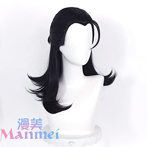 LINLINCD-Wig Anime Cosplay Fluch zurück in die Schlacht Xia Youjie cos Perücke halbgebundene Haarversion geschichtete umgekehrte Drehung vollgebundene Version halbgebundene Haarversion