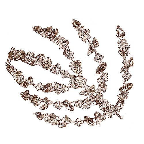 TAKOXIA Stirnband, Stil Kronen Kristall geschichtet Stirnband Prinzessin Full Diamond Crown Braut Geburtstag Hochzeit Party Abschlussball Supplies