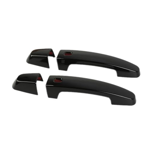 Beifahrerseite Außentürgriff Für Chevrolet Für Camaro 2016 2017 2018 2019 2020 Auto Außentürgriffabdeckung Zierdekor Zubehör Ersatzteile ABS Schwarz Auto Deurgrepen Trim(Schwarz)