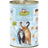 12 x 400 g | GranataPet | Lachs & Pute DeliCatessen | Nassfutter | Katze