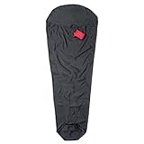 Cocoon seidenschlafsack expedition liner - silk ripstop - x-large - black - 225x88/52cm