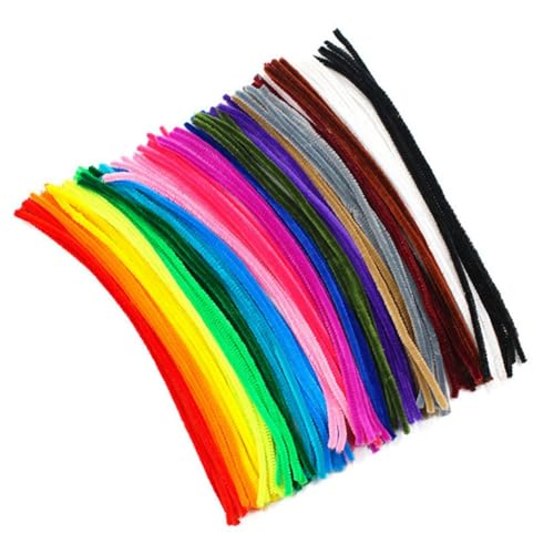 MILUZD DIY Color Tops Twist Sticks Bastelmaterialien für Kinder Pfeifenreiniger Bastelbedarf