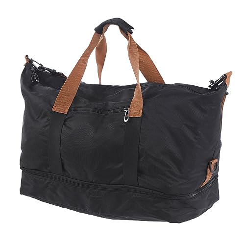 Verdant Touch Sporttasche, Reisetasche, Reisetasche, Sport, Fitnessstudio, Schultertasche, Wochenender, Übernachtung, Schwarz, mehrfarbig, 60_x_180_cm