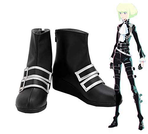 LINLINCD Cosplay wig Promare Lio Fotia Cosplay Stiefel Schwarze Schuhe Maßgeschneidert Jede Größe Halloween Cosplay Kostüme Prop 42