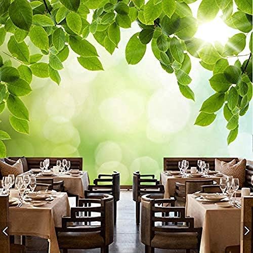 XLMING Sonnenlicht Durch Blätter Natur Landschaft 3D Tapeten Home Esszimmer Sofa Schlafzimmer Wohnzimmer TV Hintergrund-250cm×170cm