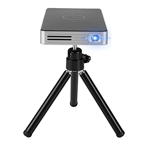 Beamer Mini DLP Video Projektor, 2.4G / 5G Wifi 2500 Lumen Tragbarer Beamer Projektor 16G Intelligenter Heimkino Videobeamer unterstützt 4K 1080P / HDMI / USB / TF-Karte / Bluetooth 4.1(EU 110-240V)