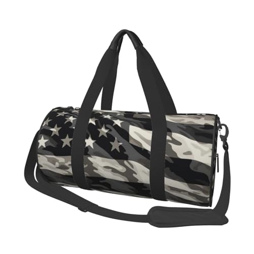 Robuste Camouflage-Reisetasche mit amerikanischer Flagge, geräumige und stilvolle Tasche für alle Ihre Reisebedürfnisse