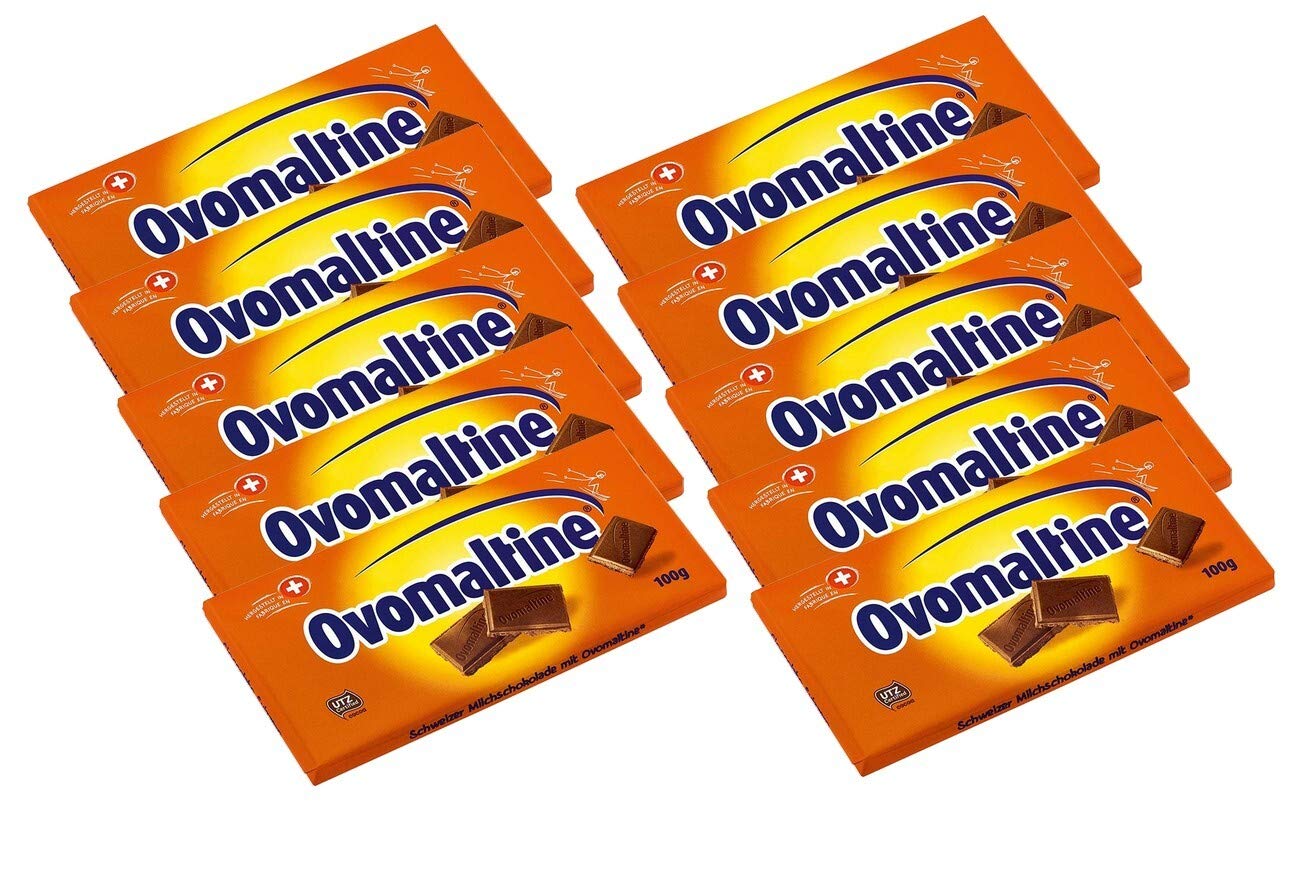 Ovomaltine Crunchy Schokolade, 10er Pack (10x100 g)