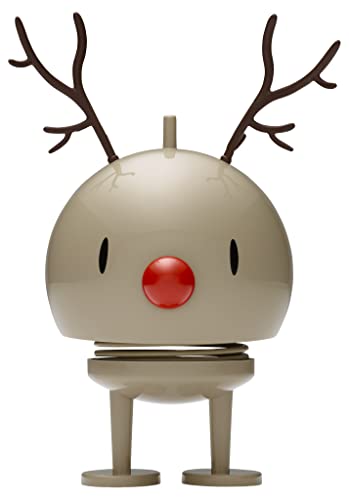 Hoptimist - Skandinavisches Design - Weihnachtsfigur - Medium Reindeer Bumble - Braun - Höhe: 15 cm - Geschenkidee