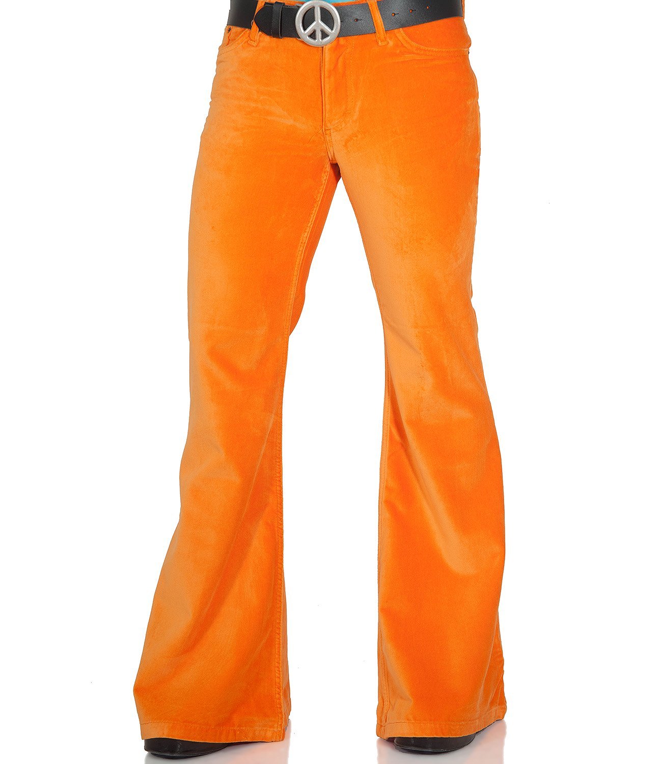 Comycom Orange Herren Samthose mit 70er Jahre Schlag 29/32