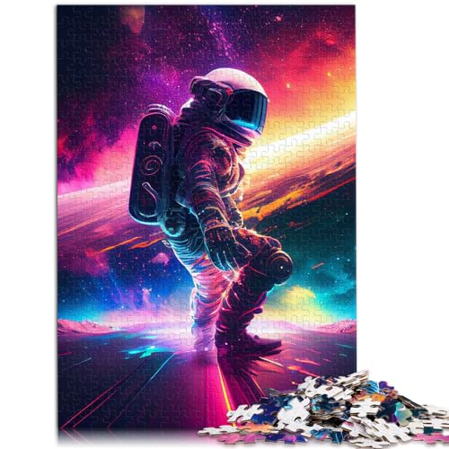 Puzzles für Astronauten, die im Weltraum surfen. Kunst-Puzzles für Erwachsene, 1000 Teile, Holzpuzzles zum Stressabbau, schwierige Herausforderung, 1000 Teile (50 x 75 cm)