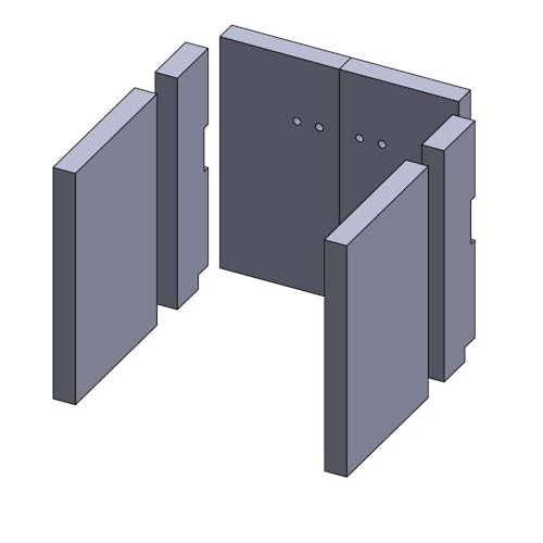 Feuerraumauskleidung - Für Wamsler Kaminöfen inkl. Modellübersicht - Für Verschiedene Kamin & Ofenmodelle - Kaminofenauskleidung aus Schamotte - passgenau & einfach austauschbar [6-teilig]