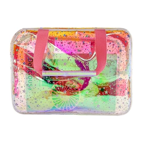 Transparenter Kulturbeutel Tragbare Reise Kulturbeutel Weibliche Transparent Wasserdicht Make-Up Aufbewahrungstasche Große Kapazität Kosmetik Organizer Schönheit Frauen Fall(Color:Green)