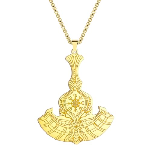 Belachick Charme Halskette Ketten Schmuck Herren Frauen Anhänger Necklace Hauptpreis-Halskette Mit Helm-Anhänger G