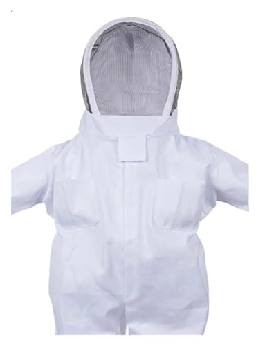 Ganzkörper-Imkerkleidung Professionelle Imkerkleidung Schutz Imkeranzug Sicherheitsschleier Unisex Kinder Schutz für Bienenfarmen(L with gloves)