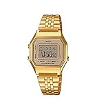 Casio DamenArmbanduhr Digital Quarz Edelstahl LA680WEGA-9ER