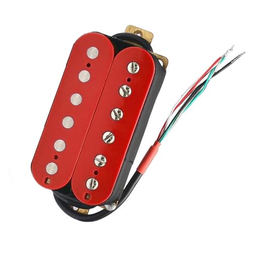 1pc rot E-Gitarre Humbucker Pickup Gitarre Ersatzteile verstellbare Schraube Single-Coil-Tonabnehmer (Color : Neck)