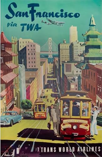 HfmQuisutron Holzpuzzle 1000 Stück San Francisco Vintage Travel Poster für Erwachsene Kinder Spiele Lernspielzeug Geschenk Fy139Kq