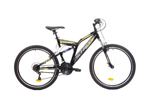 F.lli Schiano Herren Bull Mountainbike, Schwarz-Gelb, 26 Zoll