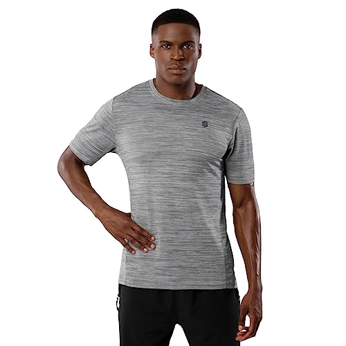 SIROKO - Sport T-Shirt für Herren Resistance - M - Silbergrau