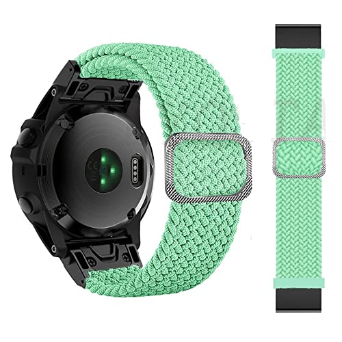 OPKDE Loop Nylon-Uhrenarmband mit Schnellverschluss für Garmin Fenix 6 6X Pro 5X 5 Plus 3HR Fenix 7X 7 Forerunner 935 MK2 Uhrenarmband, 26 mm, Achat