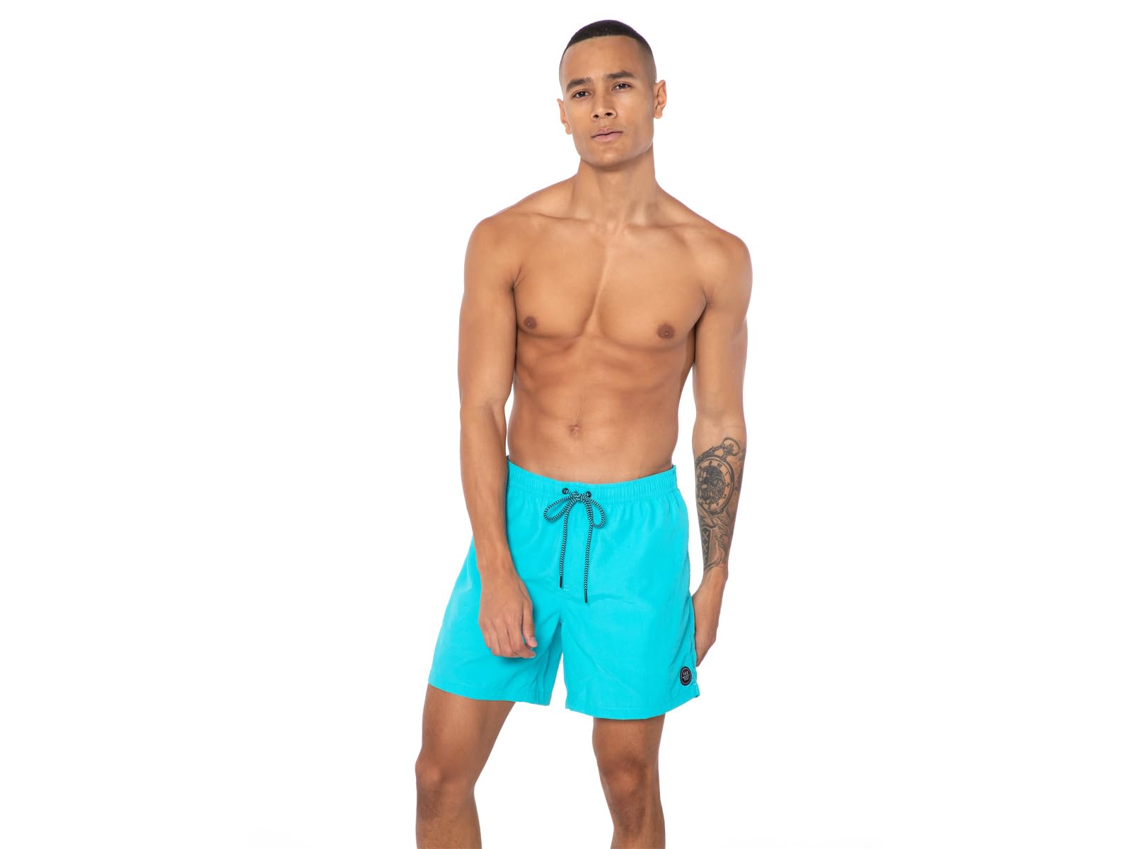 Protest Herren Faster Badehose, blau (Cool Aqua), 48