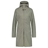 AGU SeQ Regenjacke Damen Urban Outdoor, Regenmantel Damen Wasserdicht mit Kapuze, Übergangsjacke Damen Atmungsaktiv - Olive - S