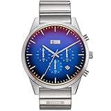 STORM London Crusader Lazer Blue, Herrenarmbanduhr, 5 bar Wasserdicht, Edelstahlgehäuse, Dual-Time, Datumsfunktion …