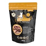 Catz finefood Purrrrly No. 107 Lammherzen, gefriergetrockneter Katzensnack/ Katzenleckerli, 6er Pack (6 x 35 g)