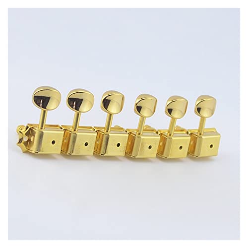 6 Goldfarbene Inline-Mechaniken Mit Locking-Mechaniken Für Gitarren Stimmgeräte Ersatzteile für gitarren