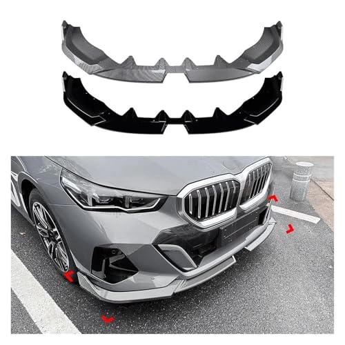 Splitter Auto Frontschürze Lip Auto Außen Spoiler Diffusor Splitter Körper Schutz Kits Für 5 Series I5 G60 G61 Sport 2024 + Frontlippe(Glossy Black)