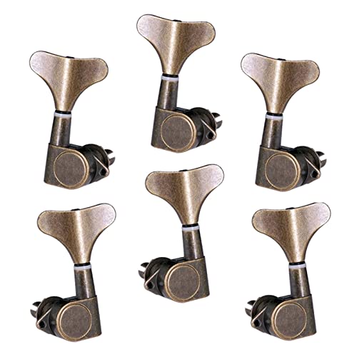 3 + 3 Versiegelte Bass-Tuning-Pegs-Tasten Maschinenkload-Tuner Für Bassbronze Stimmwirbel Mechaniken