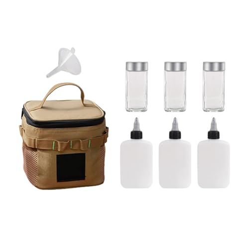 Tragbare Gewürztasche für Gewürzgläser, Aufbewahrungstasche, Organizer, Gewürzflaschenhalter, Mini-Gewürzflasche, Gewürzbehälter, Outdoor-Grillzubehör-Set